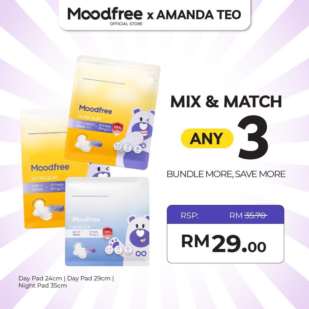 [AMANDA TEO] MIX & MATCH ANY 3 SANITARY PADS