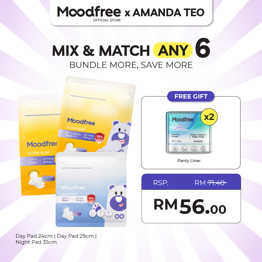 [AMANDA TEO] MIX & MATCH ANY 6 SANITARY PADS