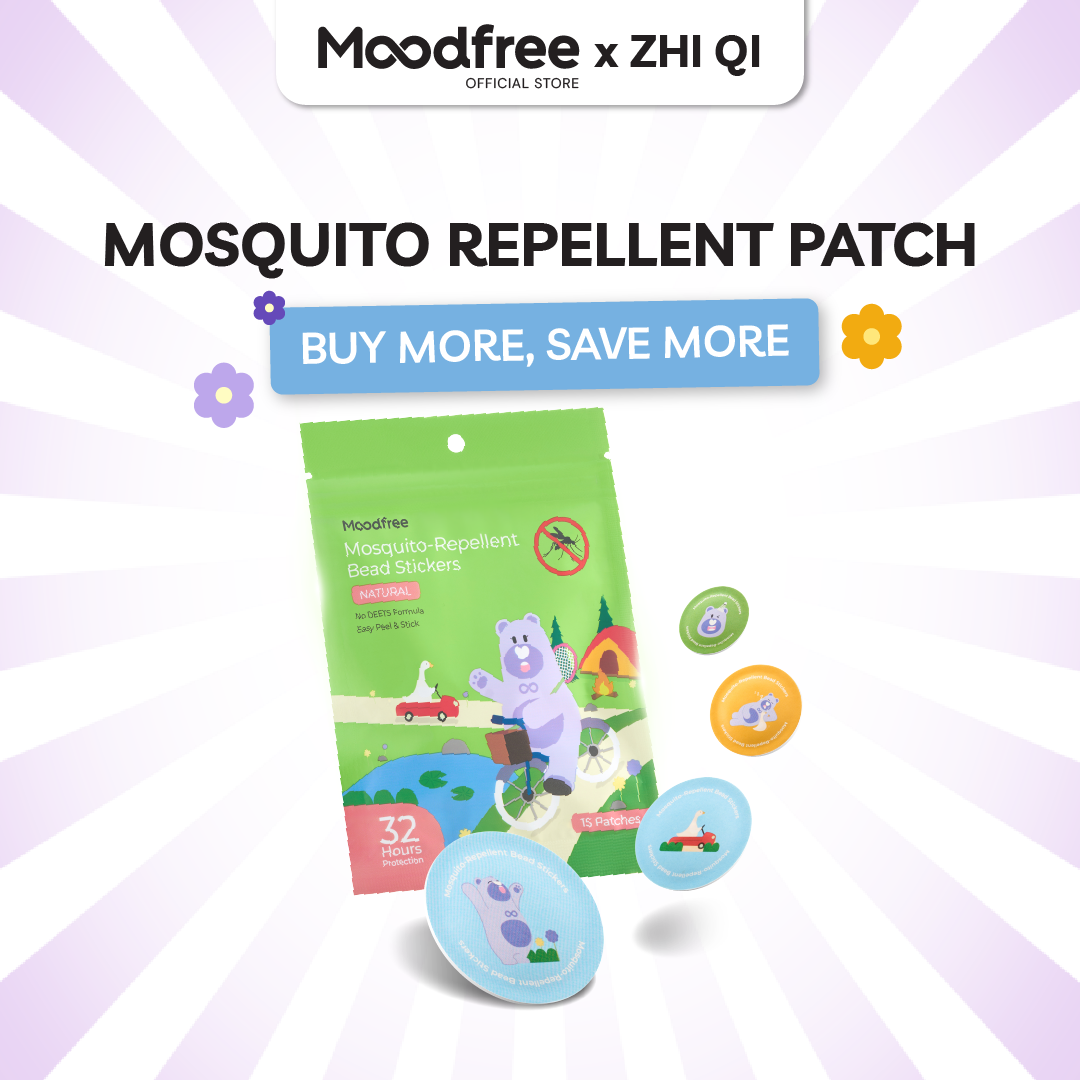 [ZHI QI] MOODFREE Mosquito-Repellent Bead Stickers (15 patches/pack)