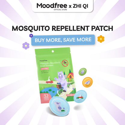 [ZHI QI] MOODFREE Mosquito-Repellent Bead Stickers (15 patches/pack)