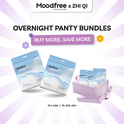 [ZHI QI] MOODFREE Engineered Overnight Panty Bundle