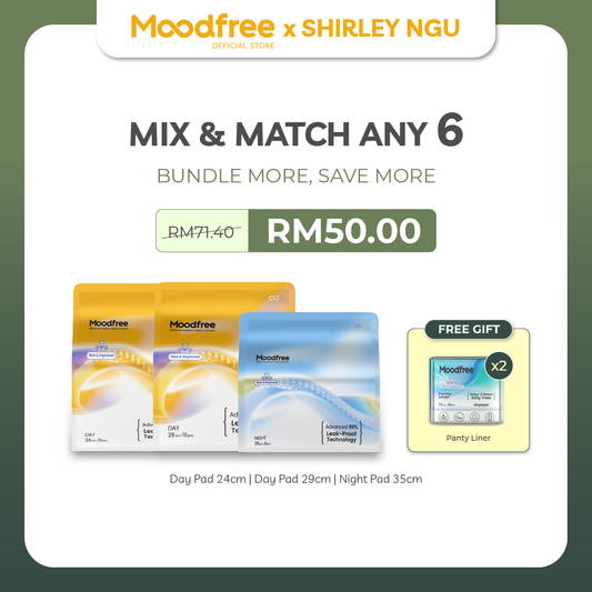 [SHIRLEY NGU] MIX & MATCH ANY 6 SANITARY PADS