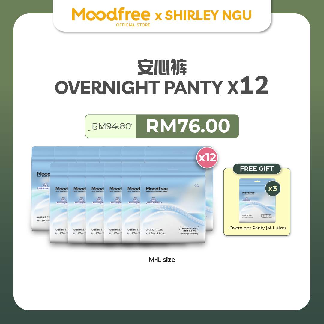 [SHIRLEY NGU] MOODFREE Engineered Overnight Panty Bundle