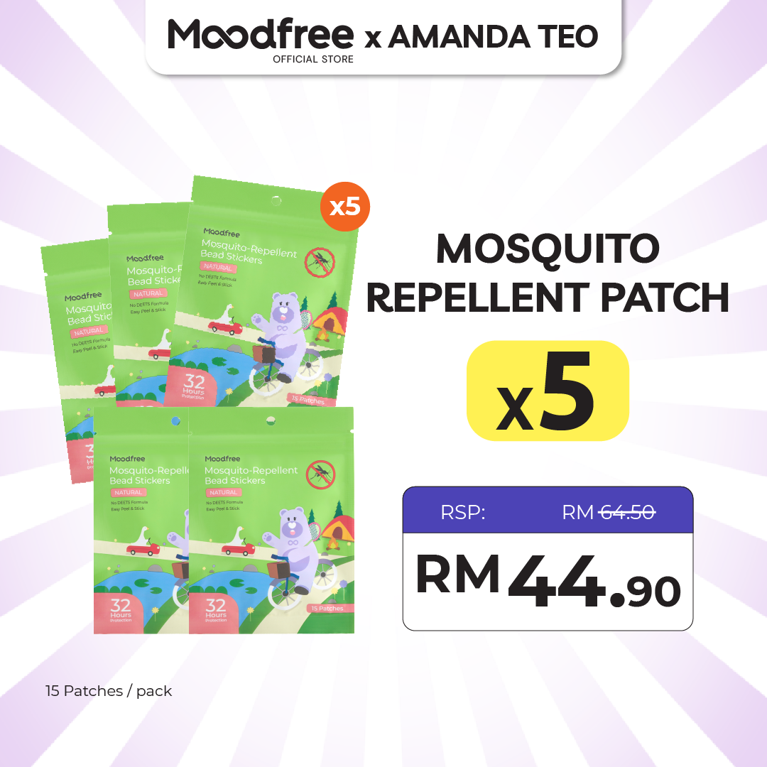 [AMANDA TEO] MOODFREE Mosquito-Repellent Bead Stickers (15 patches/pack)