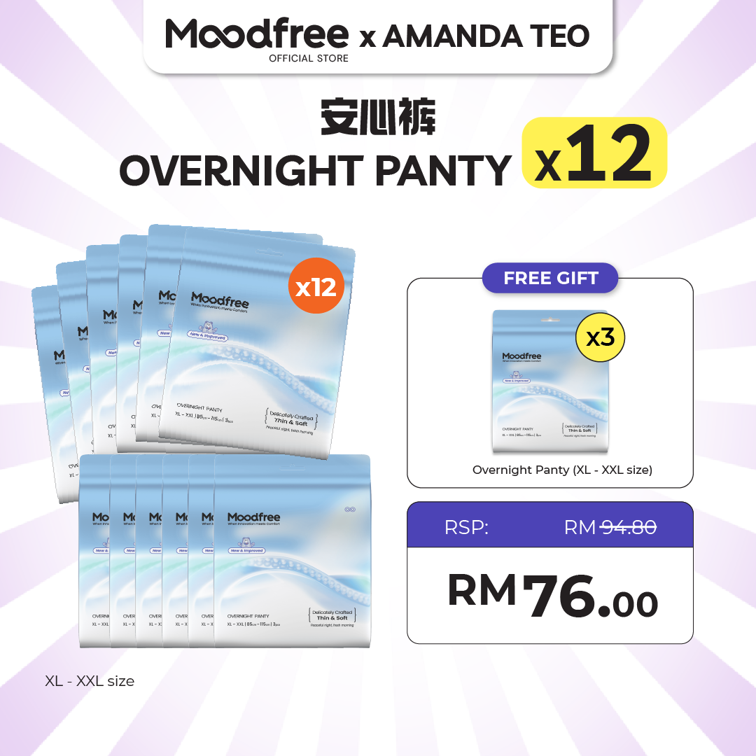 [AMANDA TEO] MOODFREE Engineered Overnight Panty Bundle