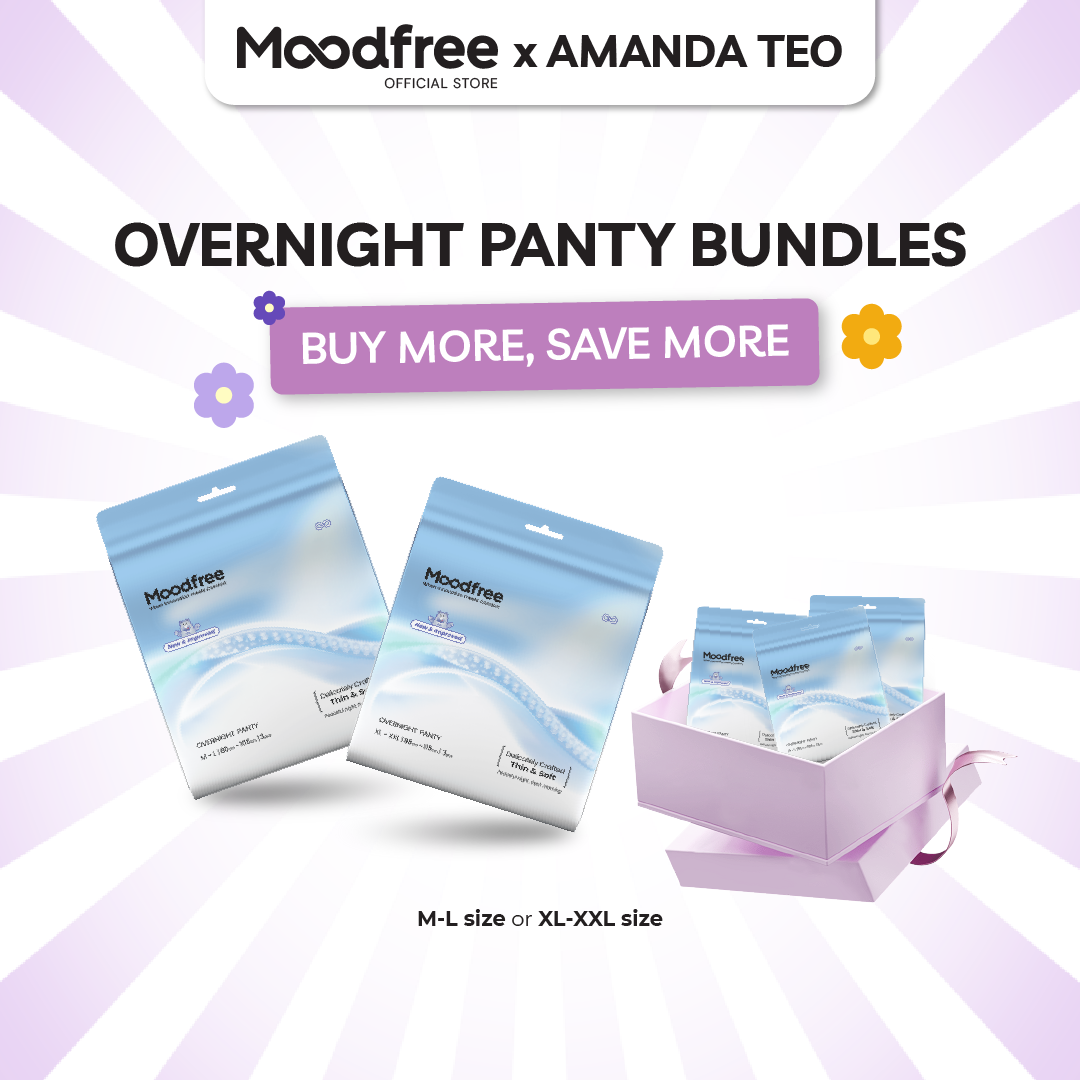 [AMANDA TEO] MOODFREE Engineered Overnight Panty Bundle