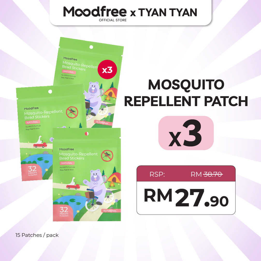 [AMANDA TEO] MOODFREE Mosquito-Repellent Bead Stickers (15 patches/pack)