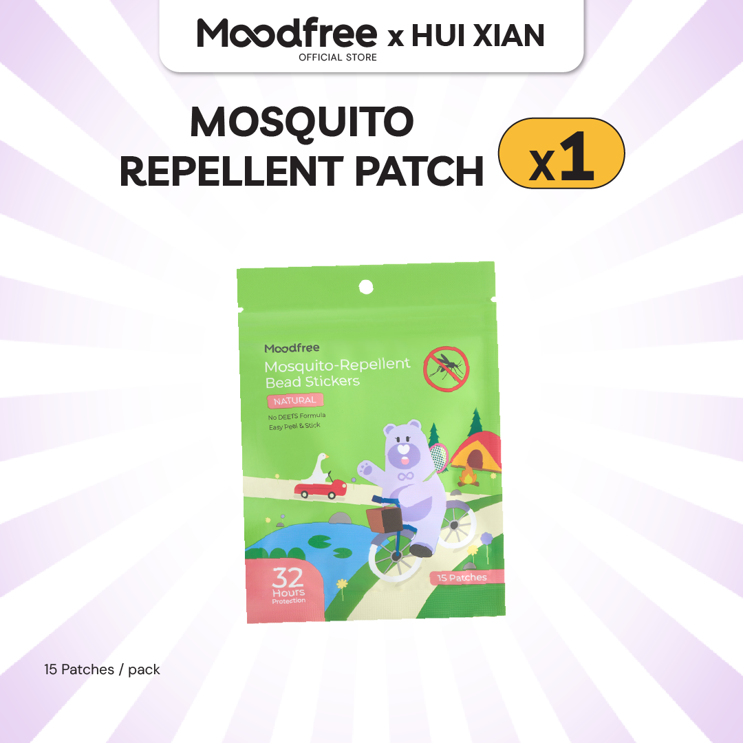 [HUI XIAN] MOODFREE Mosquito-Repellent Bead Stickers (15 patches/pack)