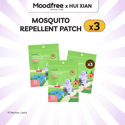 [HUI XIAN] MOODFREE Mosquito-Repellent Bead Stickers (15 patches/pack)