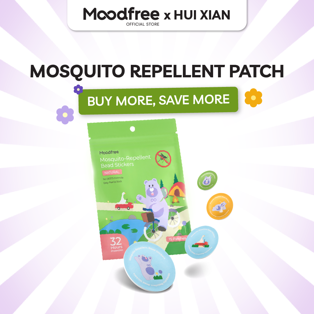[HUI XIAN] MOODFREE Mosquito-Repellent Bead Stickers (15 patches/pack)