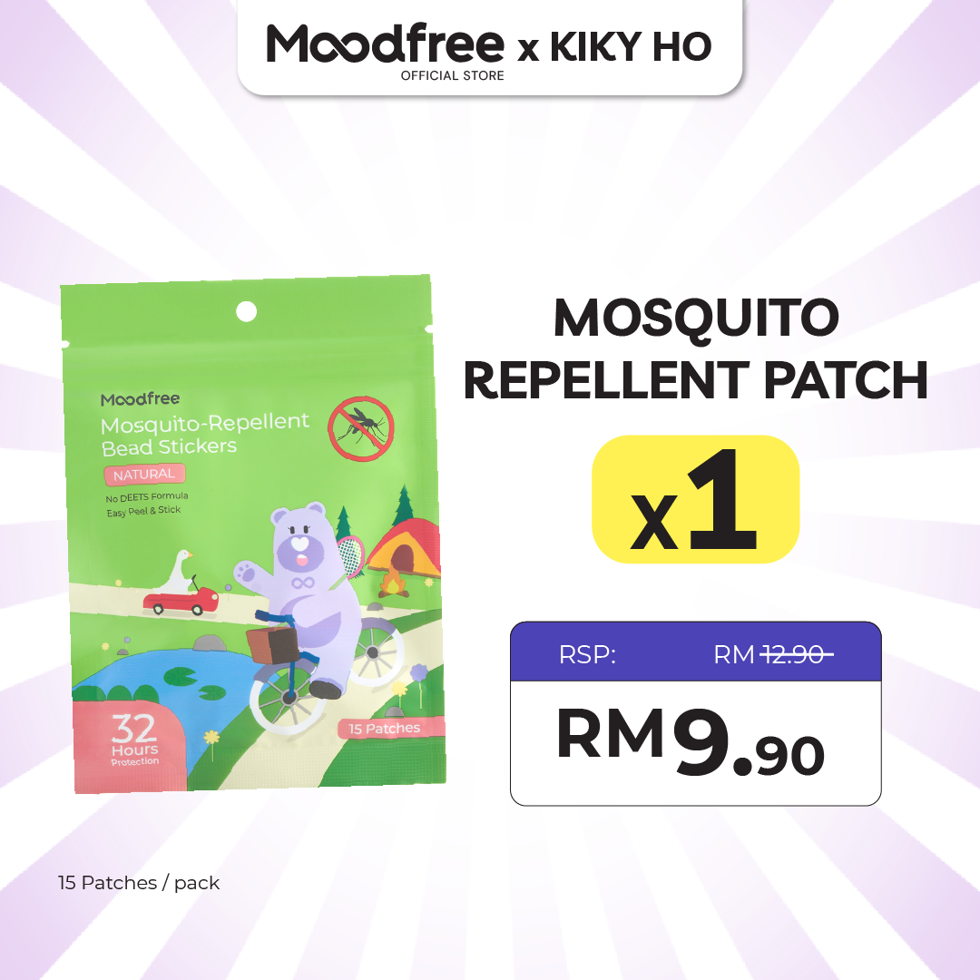 [KIKY HO] MOODFREE Mosquito-Repellent Bead Stickers (15 patches/pack)