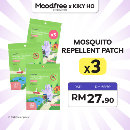 [KIKY HO] MOODFREE Mosquito-Repellent Bead Stickers (15 patches/pack)