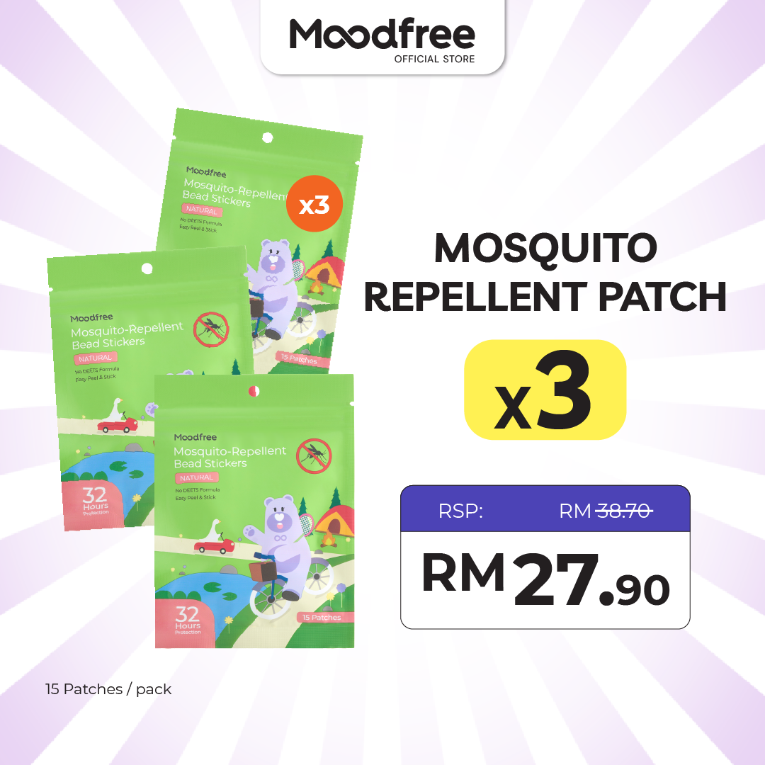 [BABYBLACKGELA] MOODFREE Mosquito-Repellent Bead Stickers (15patches/pack)