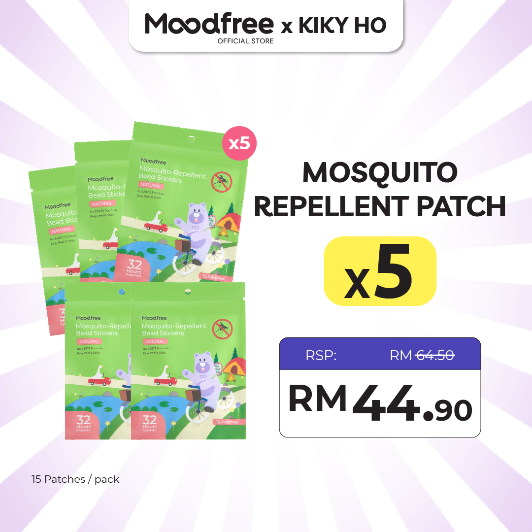[KIKY HO] MOODFREE Mosquito-Repellent Bead Stickers (15 patches/pack)