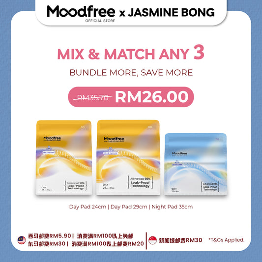 [JASMINE BONG] MIX & MATCH ANY 3 SANITARY PADS