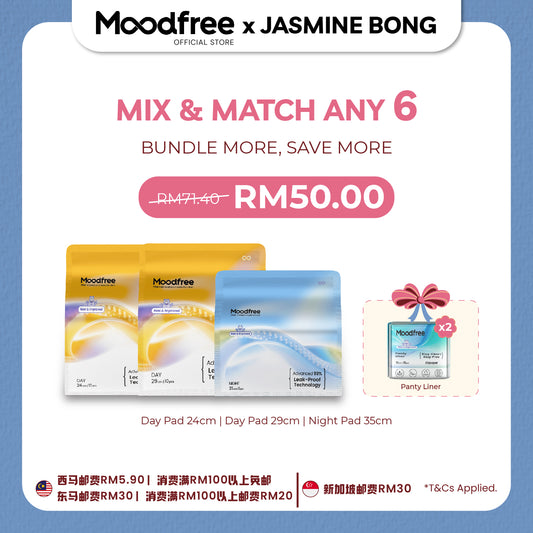 [JASMINE BONG] MIX & MATCH ANY 6 SANITARY PADS