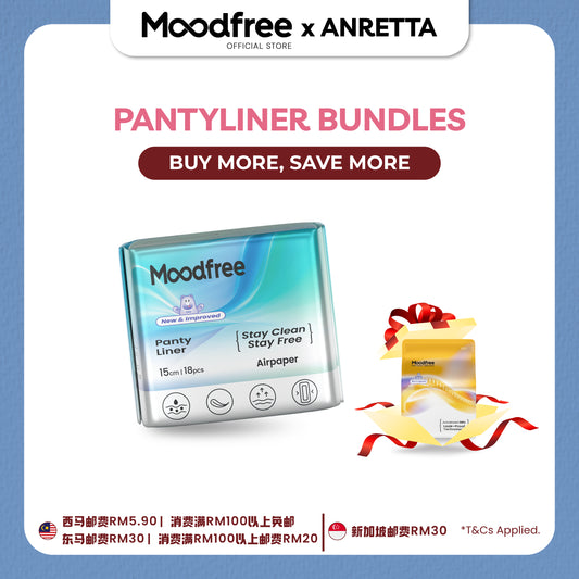 [ANRETTA] MOODFREE Engineered Pantyliner Bundle