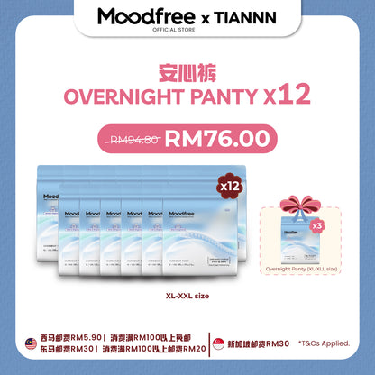 [TIANNN] MOODFREE Engineered Overnight Panty Bundle