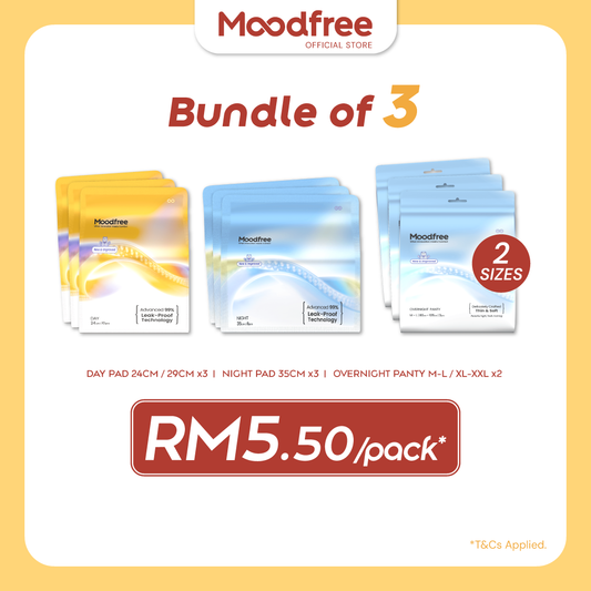 [x3 BUNDLE DEALS] Moodfree Engineered Sanitary Pad