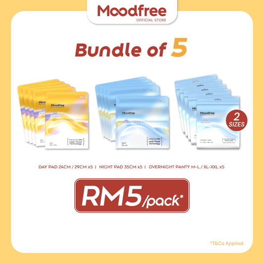 [x5 BUNDLE DEALS] Moodfree Engineered Sanitary Pad