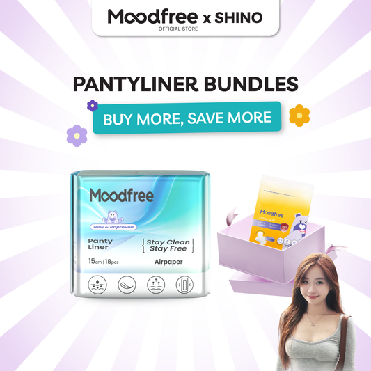 [SHINO] MOODFREE Engineered Pantyliner Bundle