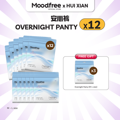 [HUI XIAN] MOODFREE Engineered Overnight Panty Bundle