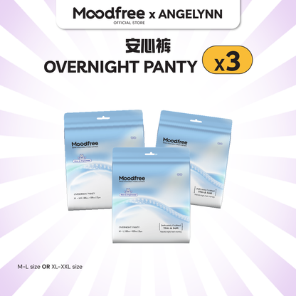 [ANGELYNN] MOODFREE Engineered Overnight Panty Bundle