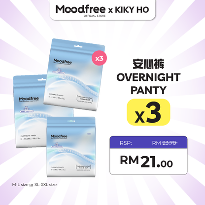 [KIKY HO] MOODFREE Engineered Overnight Panty Bundle