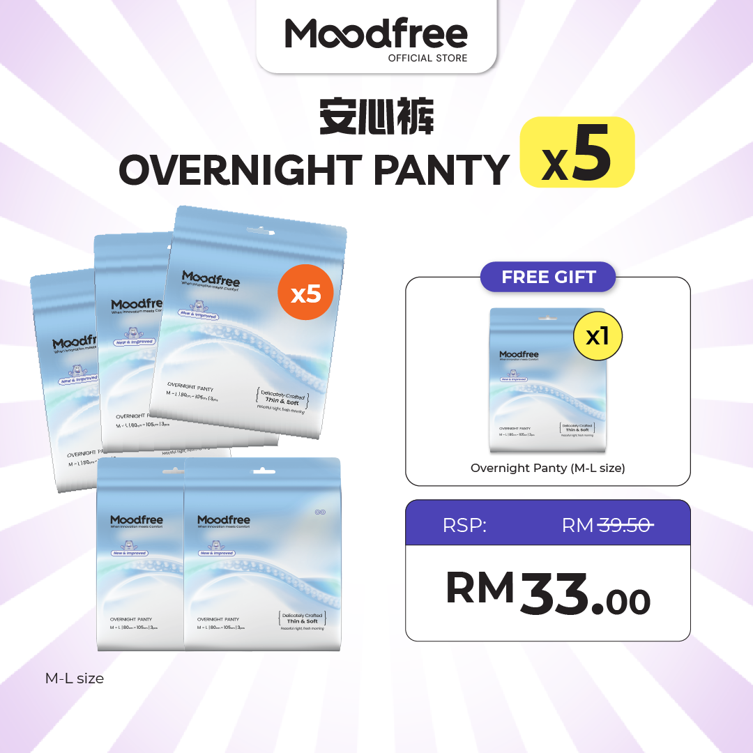 [JENIFFER] MOODFREE Engineered Overnight Panty Bundle