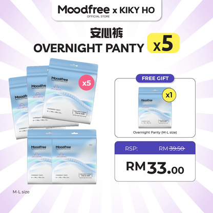 [KIKY HO] MOODFREE Engineered Overnight Panty Bundle