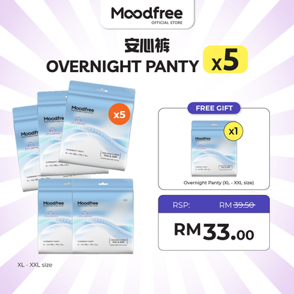 [JENIFFER] MOODFREE Engineered Overnight Panty Bundle