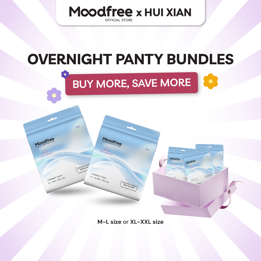 [HUI XIAN] MOODFREE Engineered Overnight Panty Bundle