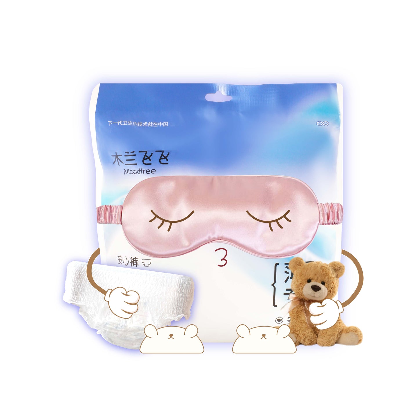 Moodfree Engineered Overnight Panty  (3 pcs/pack)