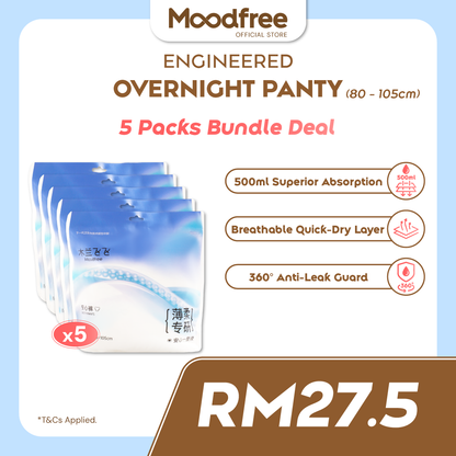 Moodfree Engineered Overnight Panty  (3 pcs/pack)