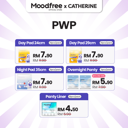 [CATHERINE] MOODFREE Engineered Overnight Panty Bundle