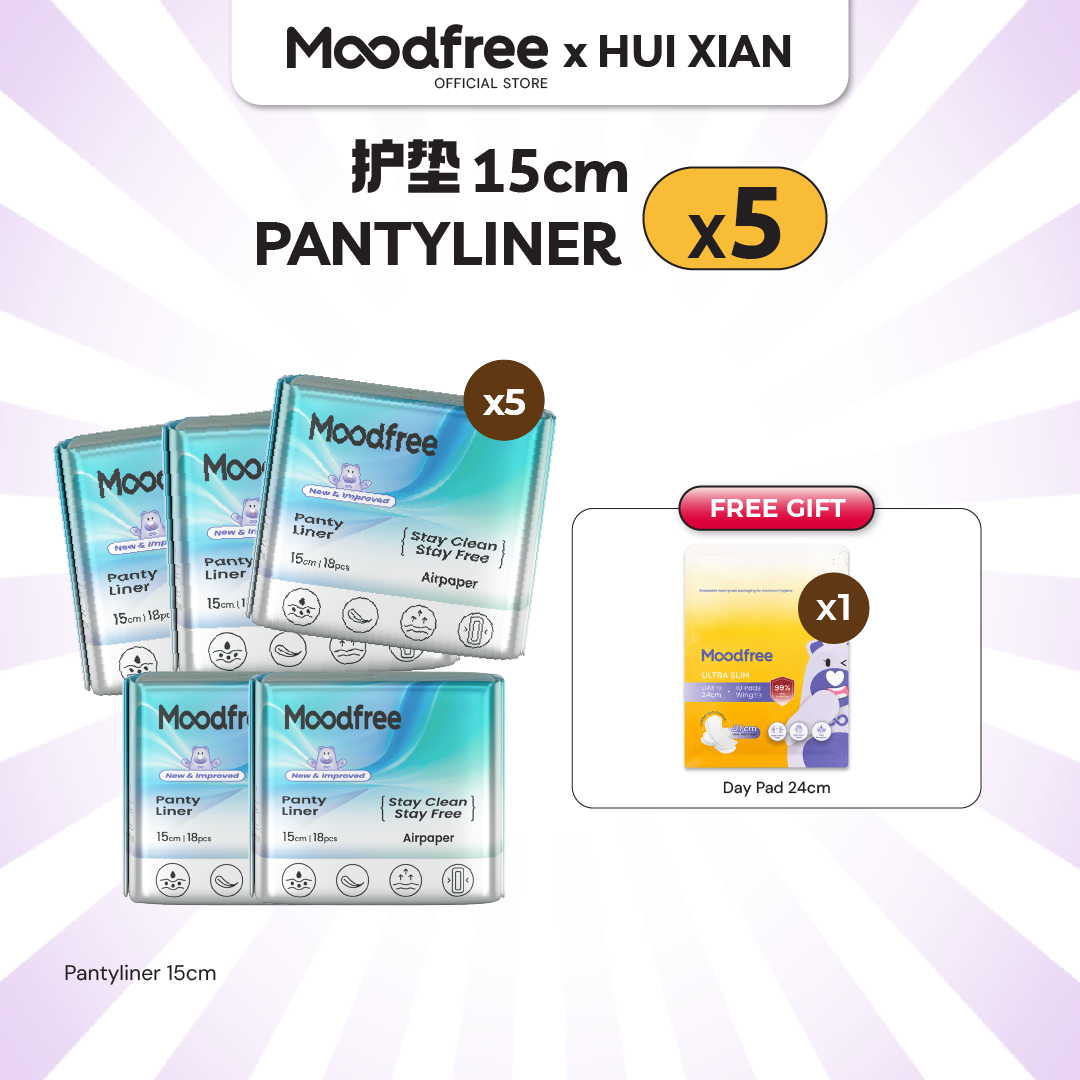 [HUI XIAN] MOODFREE Engineered Pantyliner Bundle