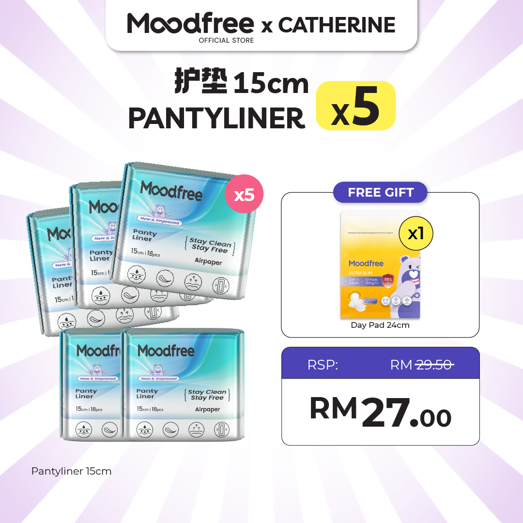 [CATHERINE] MOODFREE Engineered Pantyliner Bundle