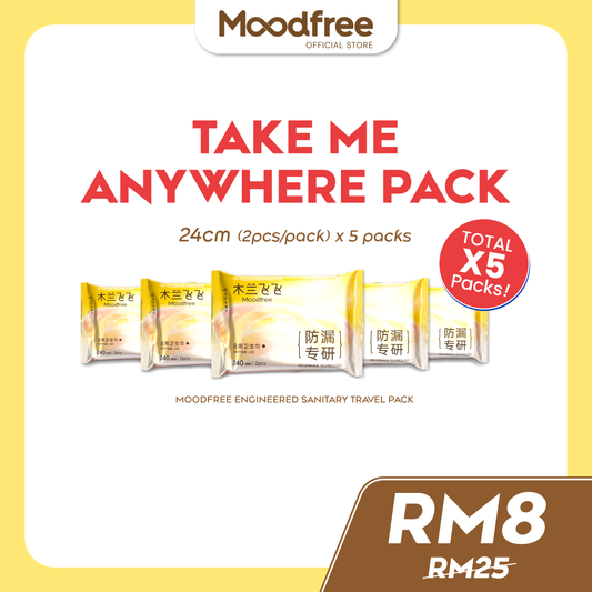 Engineered Day Use Sanitary Pad Travel Pack 24cm